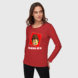 Лонгслив хлопковый женский ROBLOX, цвет: красный — фото 2