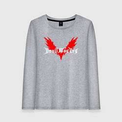 Лонгслив хлопковый женский DEVIL MAY CRY DMC, цвет: меланж