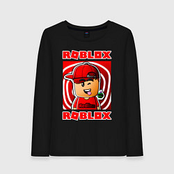 Лонгслив хлопковый женский ROBLOX, цвет: черный