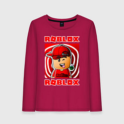 Лонгслив хлопковый женский ROBLOX, цвет: маджента