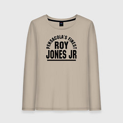 Лонгслив хлопковый женский Roy Jones Jr, цвет: миндальный