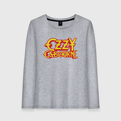 Лонгслив хлопковый женский Ozzy Osbourne, цвет: меланж