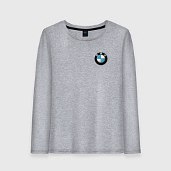 Лонгслив хлопковый женский BMW, цвет: меланж