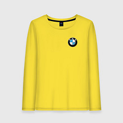 Лонгслив хлопковый женский BMW, цвет: желтый