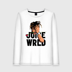 Лонгслив хлопковый женский Juice WRLD, цвет: белый