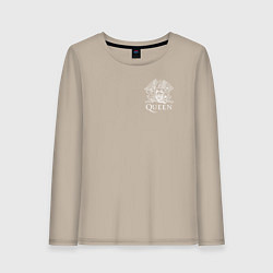 Лонгслив хлопковый женский QUEEN, цвет: миндальный
