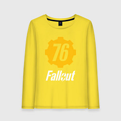 Лонгслив хлопковый женский FALLOUT76, цвет: желтый