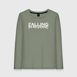 Лонгслив хлопковый женский Falling in Reverse, цвет: авокадо