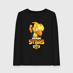 Лонгслив хлопковый женский BRAWL STARS CROW PHOENIX, цвет: черный