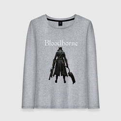 Лонгслив хлопковый женский Bloodborne, цвет: меланж