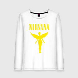 Лонгслив хлопковый женский NIRVANA, цвет: белый