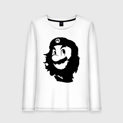 Лонгслив хлопковый женский Che Mario, цвет: белый