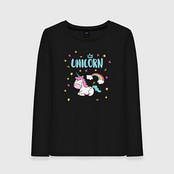 Женский лонгслив Единорог Unicorn