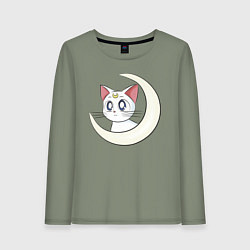 Лонгслив хлопковый женский Artemis, цвет: авокадо