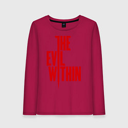 Лонгслив хлопковый женский The Evil Within, цвет: маджента