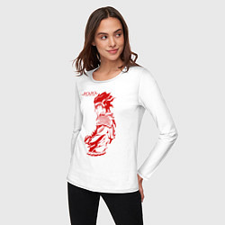 Лонгслив хлопковый женский JoJo Bizarre Adventure, цвет: белый — фото 2
