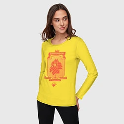 Лонгслив хлопковый женский Gryffindor, цвет: желтый — фото 2