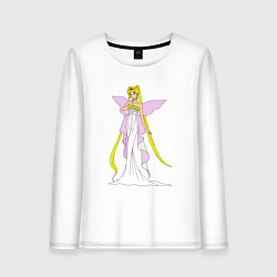 Лонгслив хлопковый женский Sailor MoonСеренити, цвет: белый