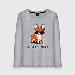 Лонгслив хлопковый женский ИНКОРГНИТО, цвет: меланж