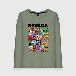 Лонгслив хлопковый женский ROBLOX PIGGY, цвет: авокадо
