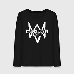 Лонгслив хлопковый женский Watch Dogs: Legion, цвет: черный
