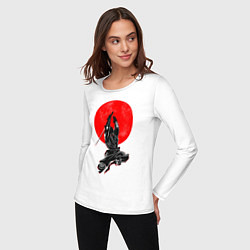 Лонгслив хлопковый женский Samurai, цвет: белый — фото 2