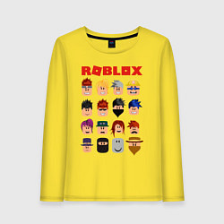 Лонгслив хлопковый женский ROBLOX, цвет: желтый