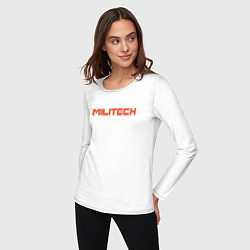 Лонгслив хлопковый женский Militech, цвет: белый — фото 2