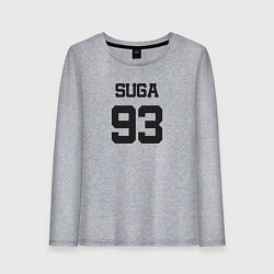 Лонгслив хлопковый женский BTS - Suga 93, цвет: меланж