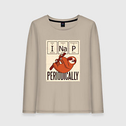 Женский лонгслив I Nap Periodically