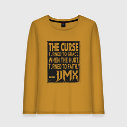 Лонгслив хлопковый женский DMX - The Curse, цвет: горчичный