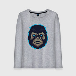 Лонгслив хлопковый женский Gorilla, цвет: меланж