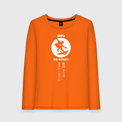 Лонгслив хлопковый женский SK8 the Infinity скейтер, цвет: оранжевый