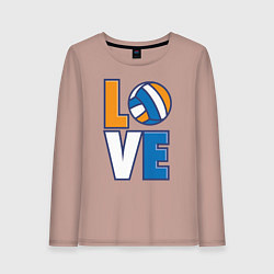 Женский лонгслив Love Volleyball