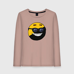 Лонгслив хлопковый женский Анкап, цвет: пыльно-розовый