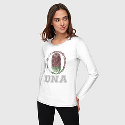 Лонгслив хлопковый женский Беларусь в ДНК, цвет: белый — фото 2