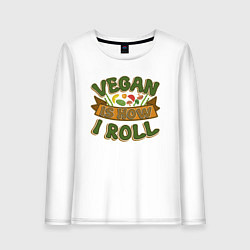 Женский лонгслив Vegan - How I Roll