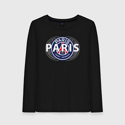 Лонгслив хлопковый женский PSG Core Wordmark Graphic New 202223, цвет: черный