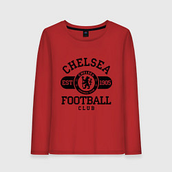 Лонгслив хлопковый женский Chelsea Football Club, цвет: красный