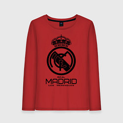 Лонгслив хлопковый женский Real Madrid, цвет: красный