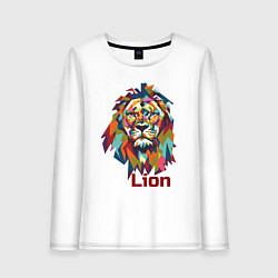 Лонгслив хлопковый женский Lion, цвет: белый