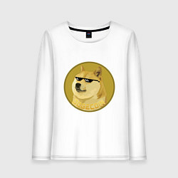 Женский лонгслив Dogecoin