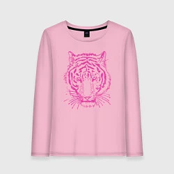 Лонгслив хлопковый женский Pink Tiger, цвет: светло-розовый
