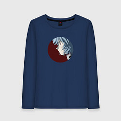 Лонгслив хлопковый женский Rei Ayanami EVA, цвет: тёмно-синий