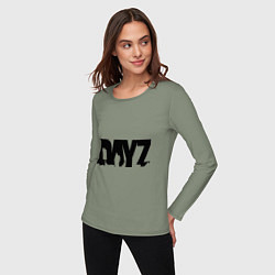 Лонгслив хлопковый женский DayZ, цвет: авокадо — фото 2