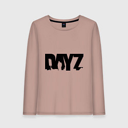 Лонгслив хлопковый женский DayZ, цвет: пыльно-розовый