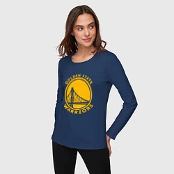 Лонгслив хлопковый женский Golden state Warriors NBA, цвет: тёмно-синий — фото 2