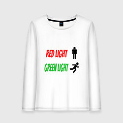 Женский лонгслив Red, Green Light