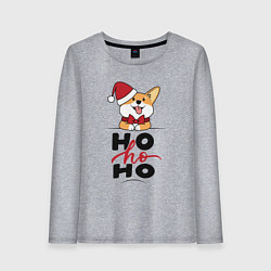 Женский лонгслив Corgi Ho ho Ho