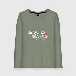 Лонгслив хлопковый женский Squid Style, цвет: авокадо